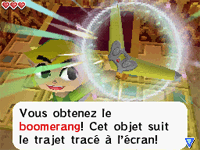 Obtention du boomerang